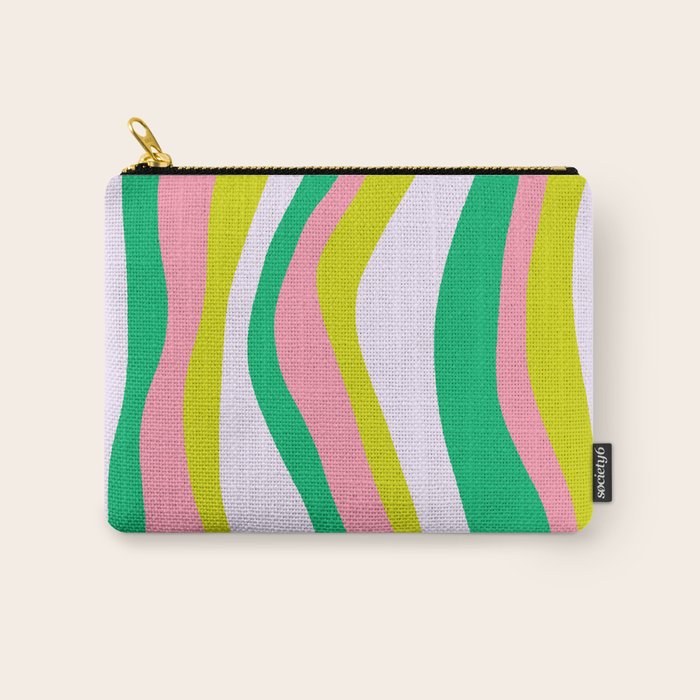 Retro Ribbon Stripes Carry All Pouch Gallery Image 1