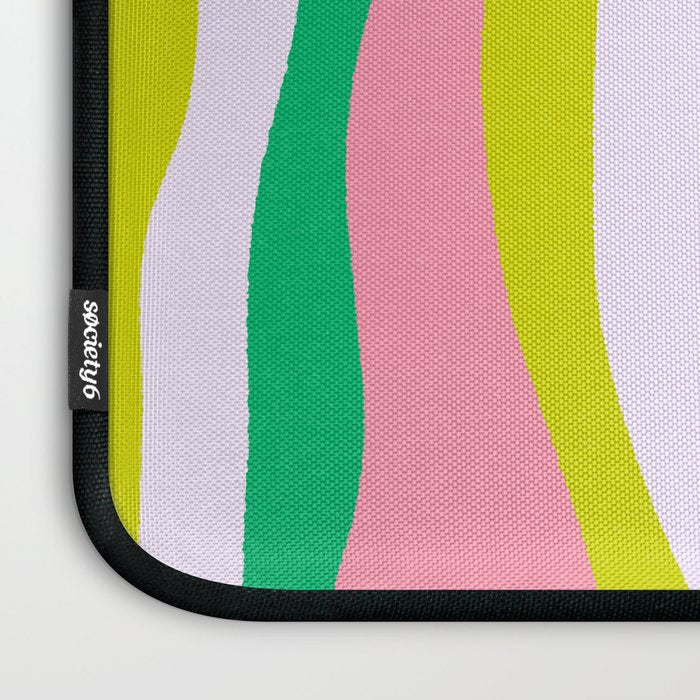 Retro Ribbon Stripes Laptop Sleeve Gallery Image 3