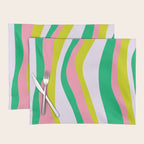 Retro Ribbon Stripes Placemat Gallery Image 1