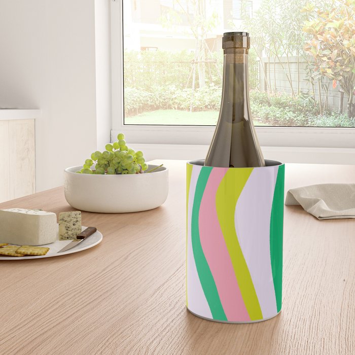 Retro Ribbon Stripes Wine Chiller Gallery Image 4
