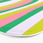Retro Ribbon Stripes Bath Mat Gallery Image 3