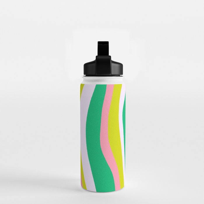 Retro Ribbon Stripes Water Bottle Gallery Image 2
