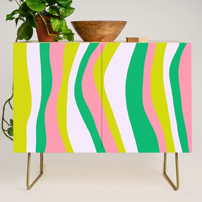 Retro Ribbon Stripes Credenza Gallery Image 1
