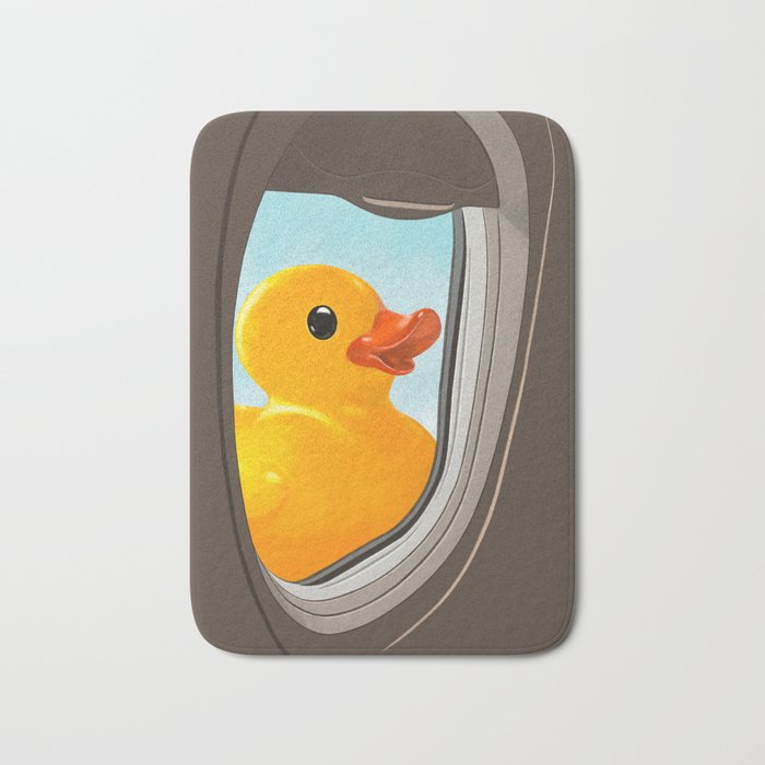 Hello! Yellow Duck Bath Mat Gallery Image 1