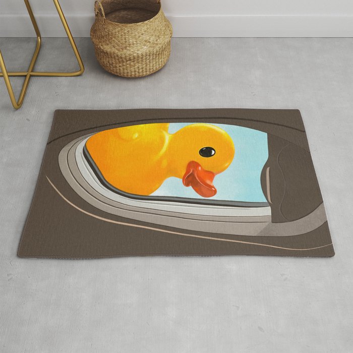 Hello! Yellow Duck Rug Gallery Image 1
