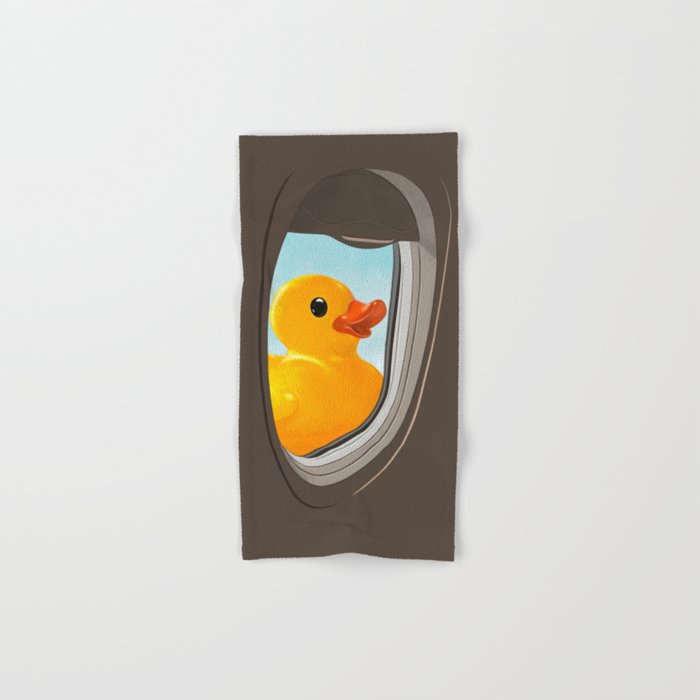 Hello! Yellow Duck Bath Towel Gallery Image 1