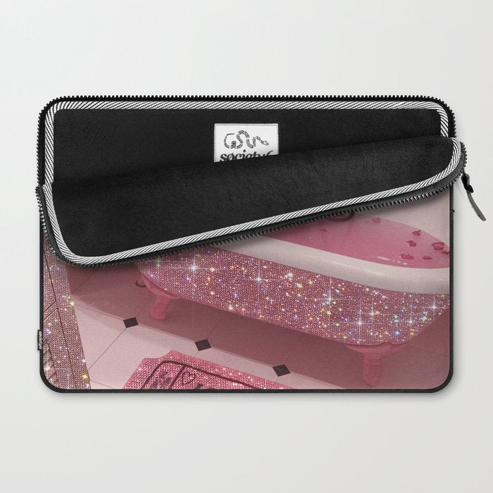 MAGIC BATHROOM | pink | pastel | shower | aesthetic | meme | funny | girly | positive | glitter  Laptop Sleeve Gallery Image 2