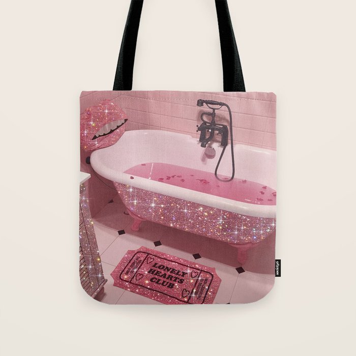 MAGIC BATHROOM | pink | pastel | shower | aesthetic | meme | funny | girly | positive | glitter  Tote Bag Gallery Image 1