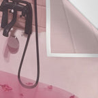 MAGIC BATHROOM | pink | pastel | shower | aesthetic | meme | funny | girly | positive | glitter  Wall Tapestry Gallery Image 3