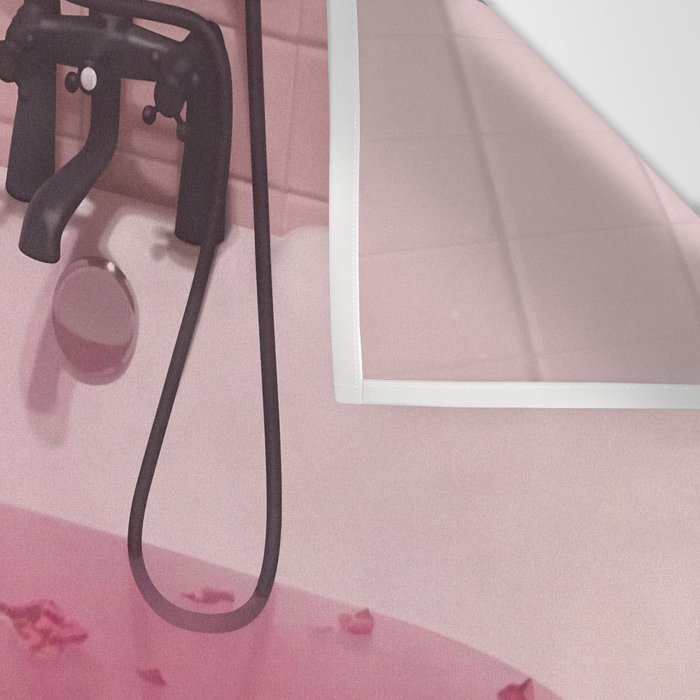 MAGIC BATHROOM | pink | pastel | shower | aesthetic | meme | funny | girly | positive | glitter  Wall Tapestry Gallery Image 3