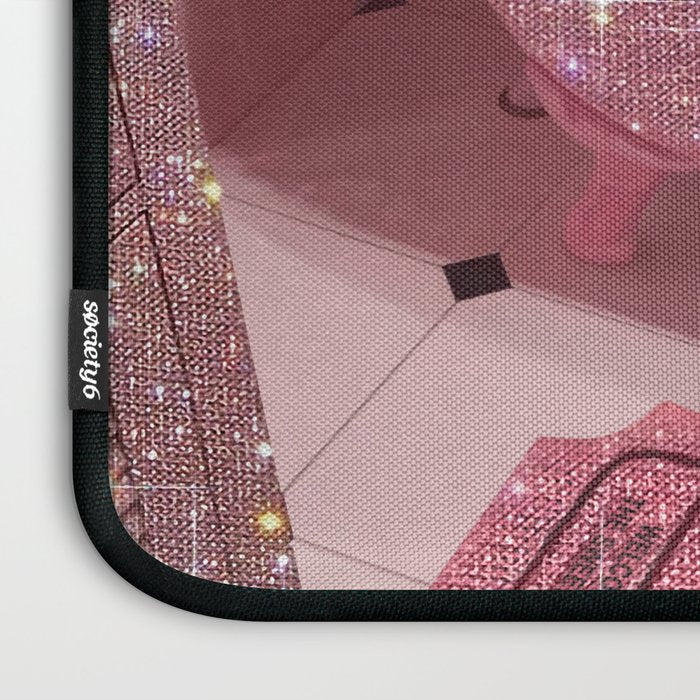 MAGIC BATHROOM | pink | pastel | shower | aesthetic | meme | funny | girly | positive | glitter  Laptop Sleeve Gallery Image 3