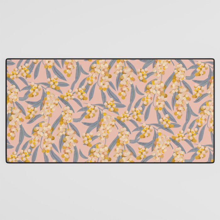 Acacia retinoides plant Desk Mat Gallery Image 3