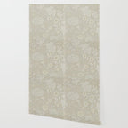 William Morris Vintage Double Bough Cream Pewter Wallpaper Gallery Image 2