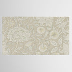William Morris Vintage Double Bough Cream Pewter Tablecloth Gallery Image 2