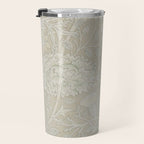 William Morris Vintage Double Bough Cream Pewter Travel Mug Gallery Image 3