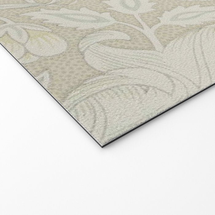 William Morris Vintage Double Bough Cream Pewter Welcome Mat Gallery Image 2