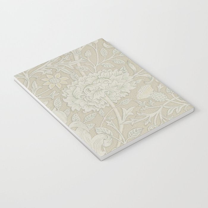 William Morris Vintage Double Bough Cream Pewter Notebook Gallery Image 3