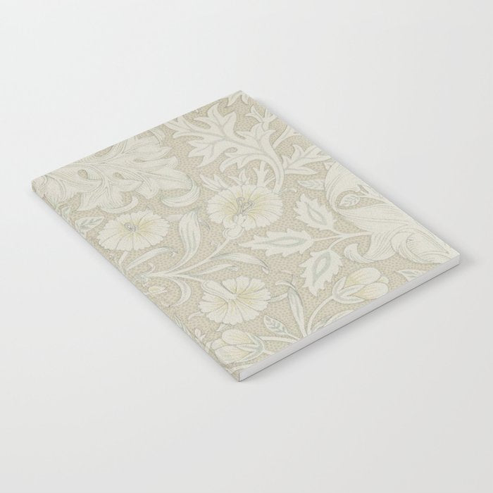 William Morris Vintage Double Bough Cream Pewter Notebook Gallery Image 1