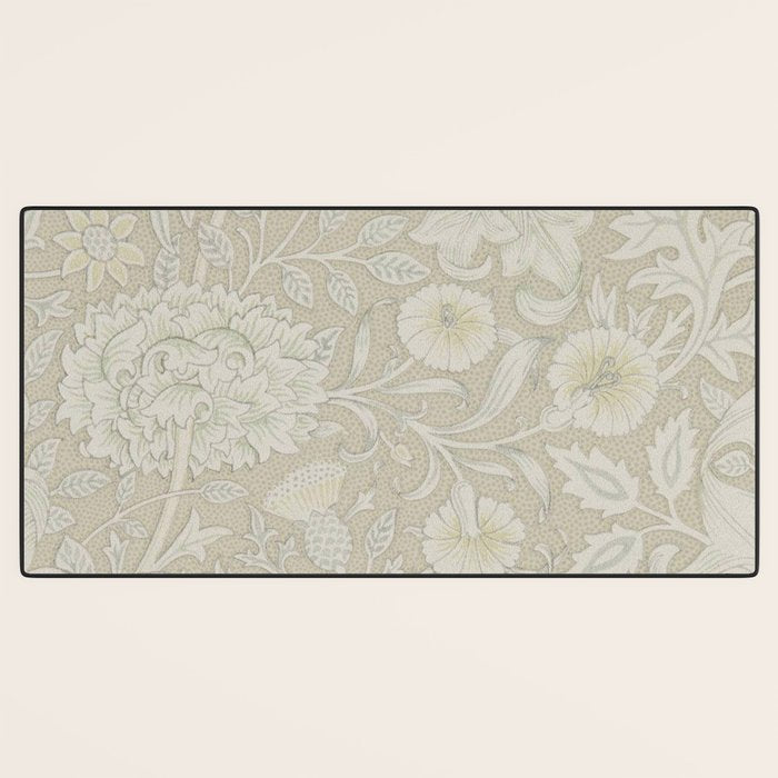 William Morris Vintage Double Bough Cream Pewter Desk Mat Gallery Image 3