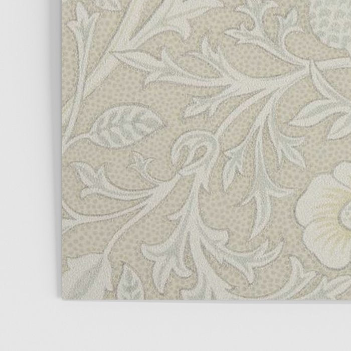 William Morris Vintage Double Bough Cream Pewter Poster Gallery Image 3