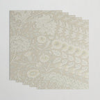 William Morris Vintage Double Bough Cream Pewter Wrapping Paper Gallery Image 3