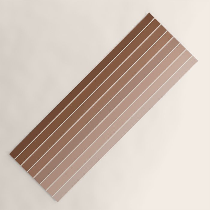 Gradient Arch XII Earthy Neutral Mid Century Modern Rainbow Yoga Mat Gallery Image 1