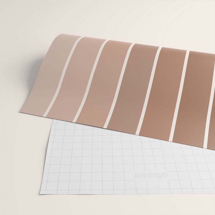 Gradient Arch XII Earthy Neutral Mid Century Modern Rainbow Wrapping Paper Gallery Image 2