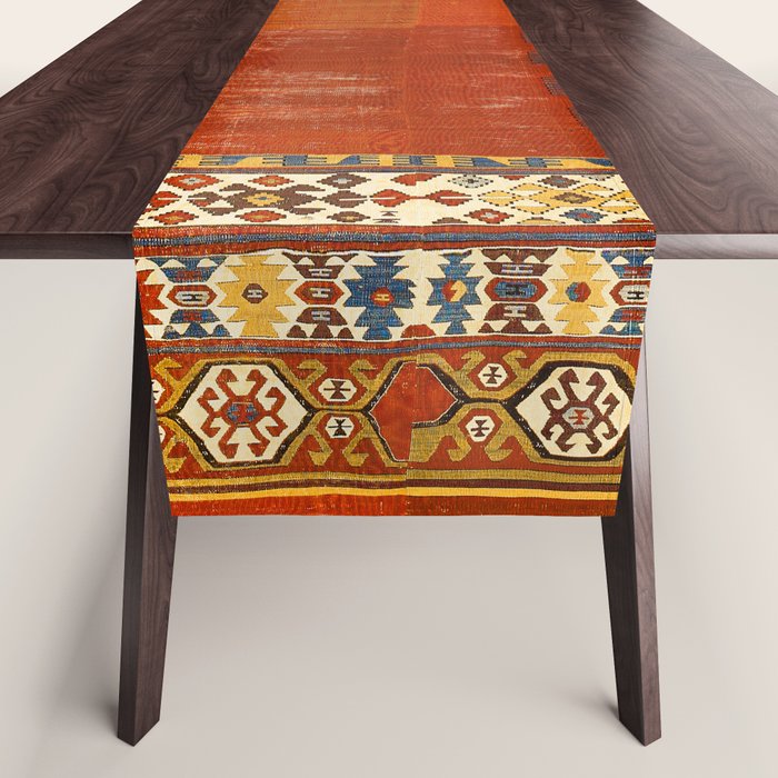 Karapinar Konya Central Anatolian Kilim Print Table Runner Gallery Image 1