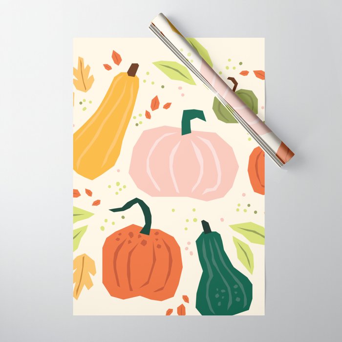 Pumpkins Wrapping Paper Gallery Image 1