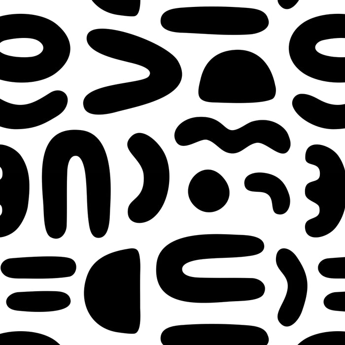 Abstract black and white symbol art pattern Coffee Mug Gallery Image 2