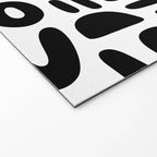 Abstract black and white symbol art pattern Welcome Mat Gallery Image 2