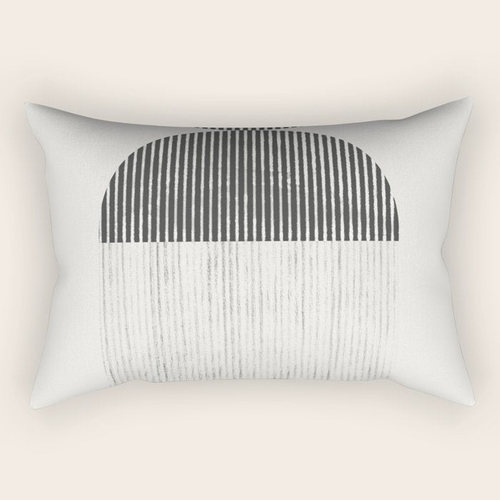 Mid Century Paper Graphic_01 Rectangular Pillow Gallery Image 1
