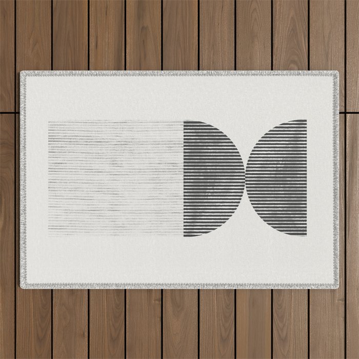Mid Century Paper Graphic_01 Outdoor Rug Gallery Image 1