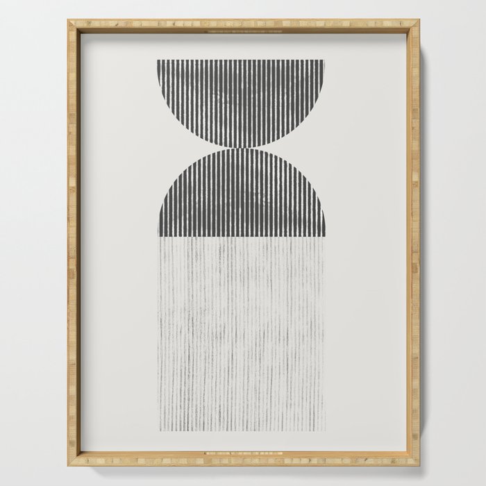 Mid Century Paper Graphic_01 Serving Tray Gallery Image 1