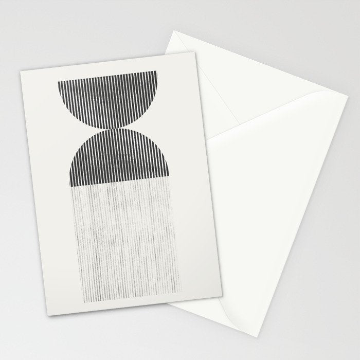 Mid Century Paper Graphic_01 Stationery Card Gallery Image 2