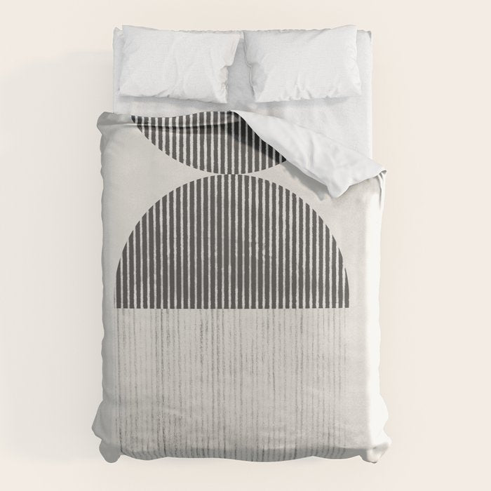 Mid Century Paper Graphic_01 Duvet Cover Gallery Image 1