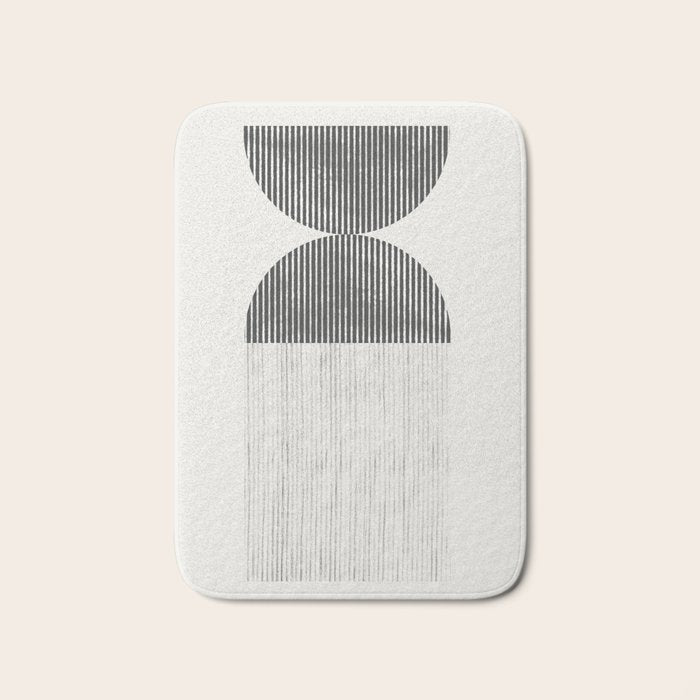 Mid Century Paper Graphic_01 Bath Mat Gallery Image 1