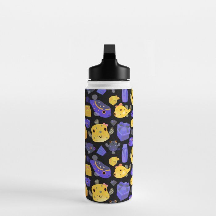 Boxfish - black Water Bottle Gallery Image 3