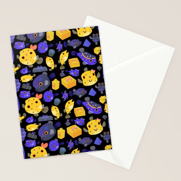 Boxfish - black Stationery Card Gallery Image 2