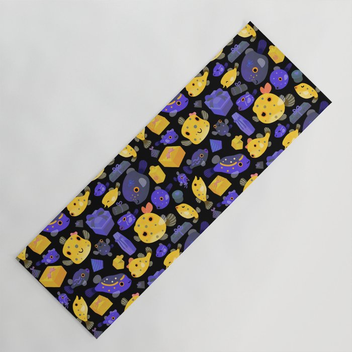 Boxfish - black Yoga Mat Gallery Image 1