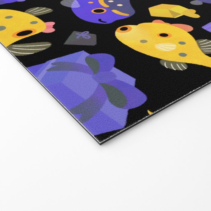 Boxfish - black Welcome Mat Gallery Image 2