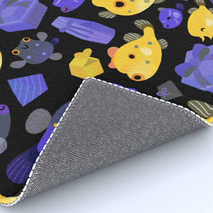 Boxfish - black Rug Gallery Image 4