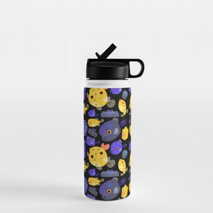 Boxfish - black Water Bottle Gallery Image 1