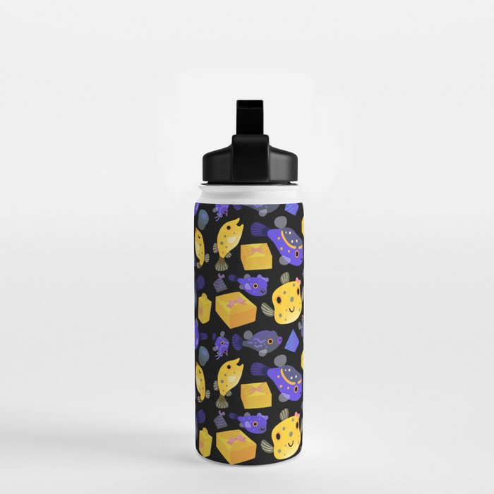 Boxfish - black Water Bottle Gallery Image 2