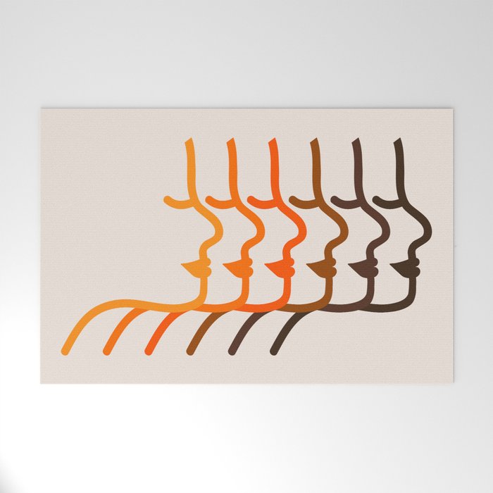 Golden Silhouettes Welcome Mat Gallery Image 1