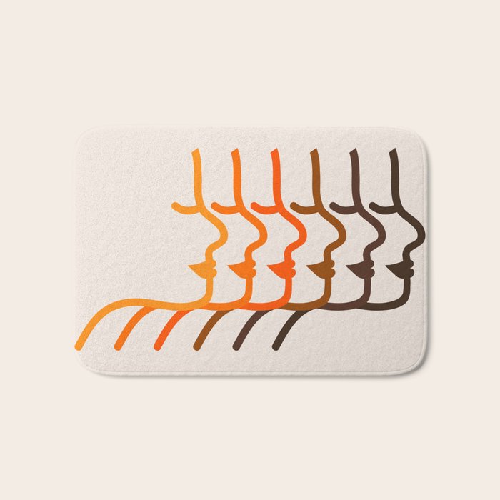 Golden Silhouettes Bath Mat Gallery Image 1