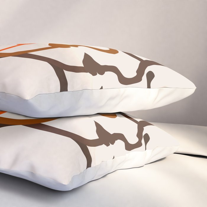 Golden Silhouettes Pillow Sham Gallery Image 3
