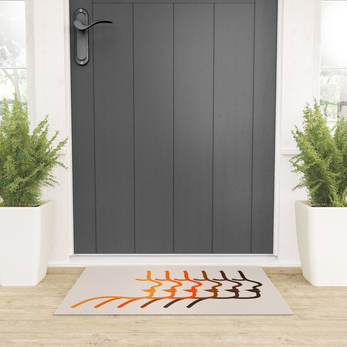 Golden Silhouettes Welcome Mat Gallery Image 3