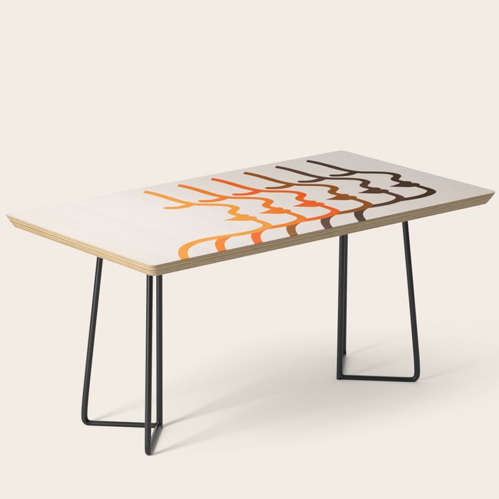 Golden Silhouettes Coffee Table Gallery Image 1