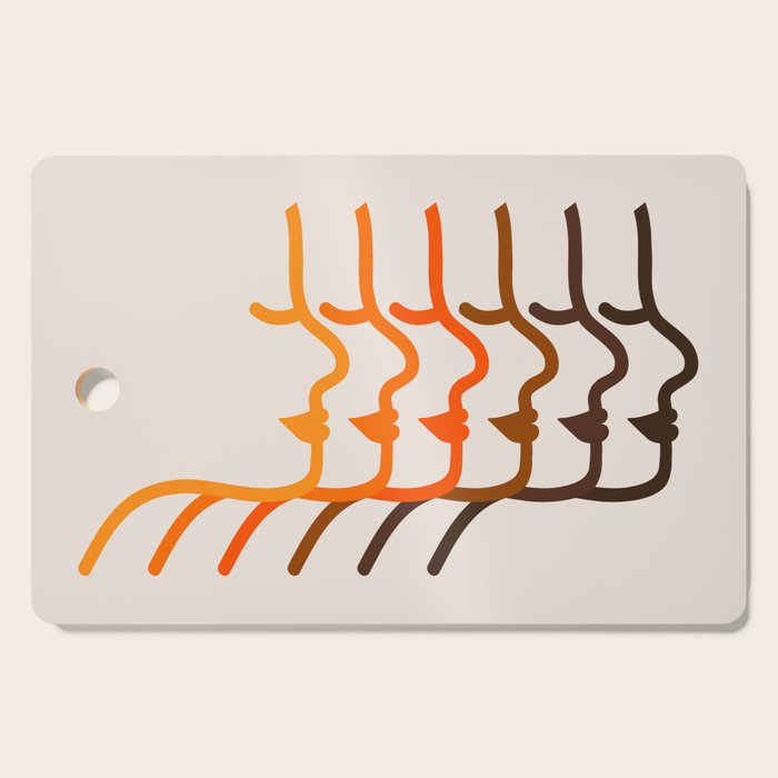 Golden Silhouettes Cutting Board Gallery Image 1